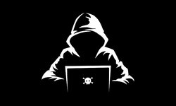 Hacker logo design a mysterious and dangerous hacker illustration vector