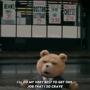 Ill do my very best to get the job - Ted 2