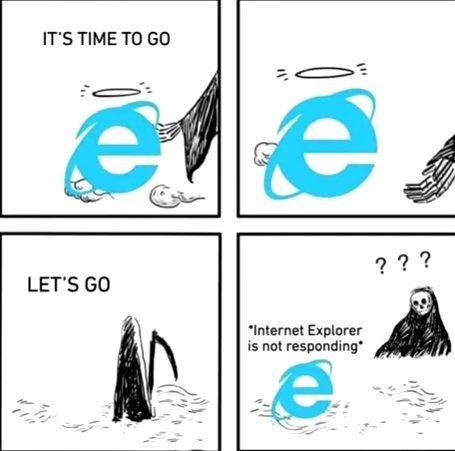 Internet Explorer death joke